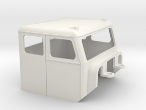 Truck Cab, Be-Ge 1800, fits Tekno Scania in White Natural Versatile Plastic