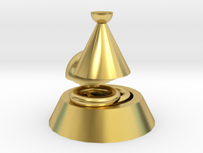 Shiny Juttuli in Polished Brass