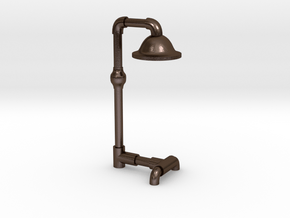 floor lamp in Polished Bronze Steel: Medium