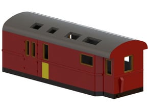 D20 – Mail wagon in Tan Fine Detail Plastic
