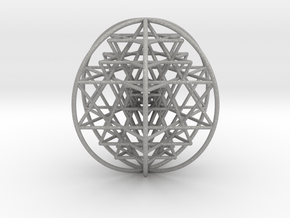 3D Sri Yantra 6 Sided Optimal Large 3" in Aluminum