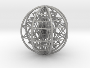 3D Sri Yantra 8 Sided Symmetrical 3" in Aluminum
