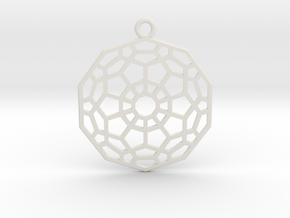 Hyper Dodecahedron in White Natural Versatile Plastic
