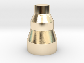 vase in 14k Gold Plated Brass: Medium