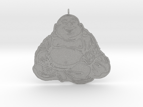 Laughing Buddha pendant in Aluminum