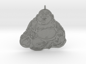Laughing Buddha pendant colored in Gray PA12