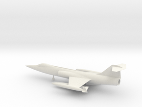 Lockheed F-104C Starfighter in White Natural Versatile Plastic: 1:64 - S