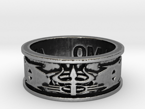 Lord Shiva's Ring "Karma II" Ring Size 13 in Antique Silver