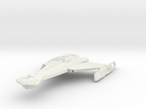 Klingon K24 Kavar Class Escort Destroyer 7.1" Long in White Natural Versatile Plastic