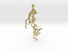 Branch01 Pendant in Natural Brass