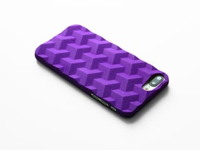 iPhone 7 & 8 Plus case_Cube in Purple Processed Versatile Plastic