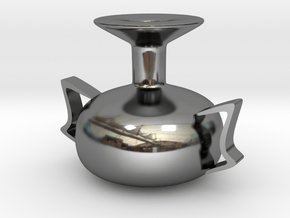 Falling kettle in Fine Detail Polished Silver