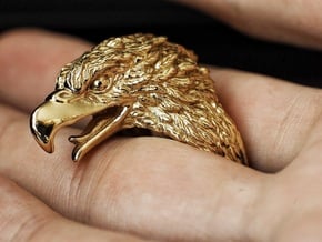 Eagle Ring in Polished Brass: 7 / 54