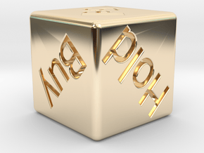 Investor's Dice in 14K Yellow Gold
