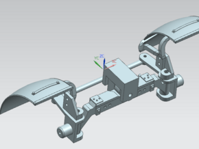 2WD Front as 42 mm brede spatborden in Tan Fine Detail Plastic