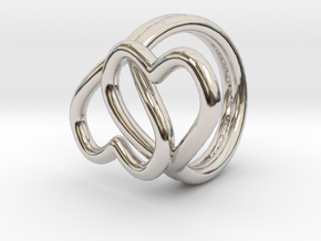 Knotted Hearts Ring in Platinum: 4.5 / 47.75