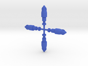 Giant Acroyear Little Blue Missiles in Blue Processed Versatile Plastic