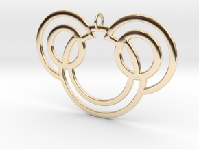 Bunny Pendant in 14K Yellow Gold: Extra Small