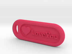 love you in Pink Processed Versatile Plastic