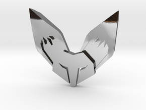 Fennec3D.com Fox Logo Fridge Magnet in Polished Silver