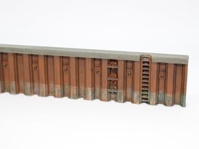 N Quay Wall Sheet Piling H25L142.5 in Tan Fine Detail Plastic