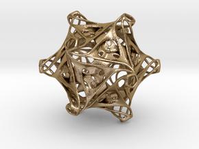 Icosahedron modified organic  in Polished Gold Steel