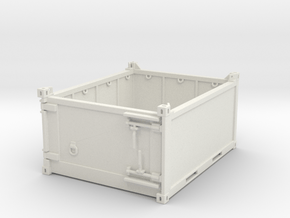 10 ft half high offshore container - 1:50 in White Natural Versatile Plastic