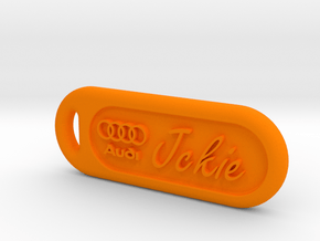 Audi keychain in Orange Processed Versatile Plastic