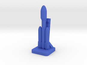 Mini Space Program, Falcon Heavy, tower in Blue Processed Versatile Plastic