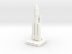 Mini Space Program, Falcon Heavy, tower in White Processed Versatile Plastic