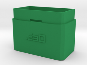 30mm Extension for MP5 PEQ Battery Box in Green Processed Versatile Plastic