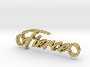 Fierce Pendant - Metal in Natural Brass
