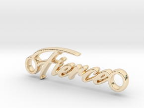 Fierce Pendant - Metal in 14k Gold Plated Brass