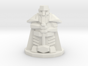Heroic-Scale Low Poly Dwarf in White Natural Versatile Plastic