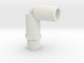 legris elbow for Ghostbusters Proton pack in White Natural Versatile Plastic