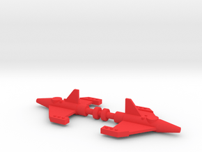 Giant Acroyear Acrocannon Missiles in Red Processed Versatile Plastic