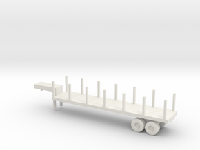 1/160 Scale M270 Semitrailer Low Bed in White Natural Versatile Plastic