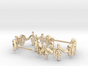 "T'hy'la" Earrings in 14k Gold Plated Brass