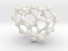 0672 Fullerene c44-44 c1 in White Natural Versatile Plastic