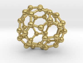 0675 Fullerene c44-47 c1 in Natural Brass