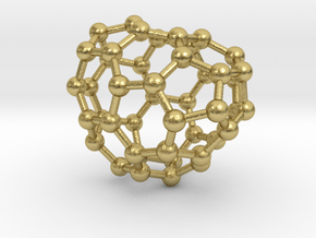 0676 Fullerene c44-48 c1 in Natural Brass