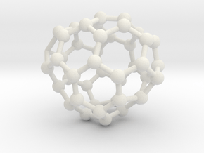 0678 Fullerene c44-50 c1 in White Natural Versatile Plastic