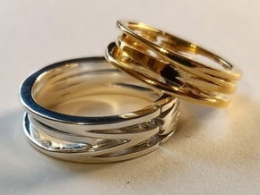 Brachial Plexus Ring in Polished Silver: 7.5 / 55.5