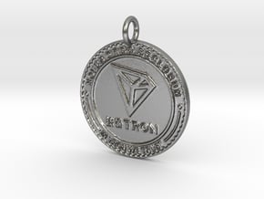 TRON TRX Pendant in Natural Silver