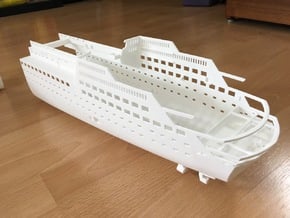 MS Arkona, Hull - Rear End (1:200, RC) in White Natural Versatile Plastic