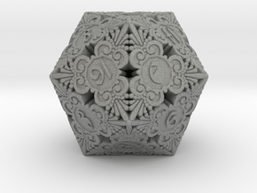 D20 Balanced - Gothic (Plastic) in Gray PA12