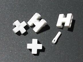 Puzzle Die in White Natural Versatile Plastic