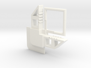Screen Frame Bracket in White Processed Versatile Plastic
