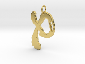 Ring 22 Pendant in Polished Brass