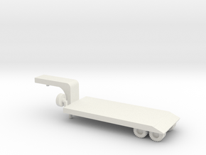 1/87 Scale M173 Semitrailer Low Bed in White Natural Versatile Plastic